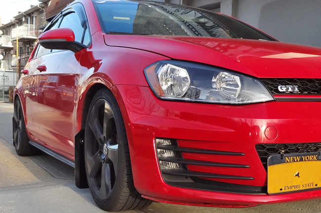 Rally Armor MudFlaps Black on MKVII Golf GTI Rally Armor MudFlaps Black on MKVII Golf GTI