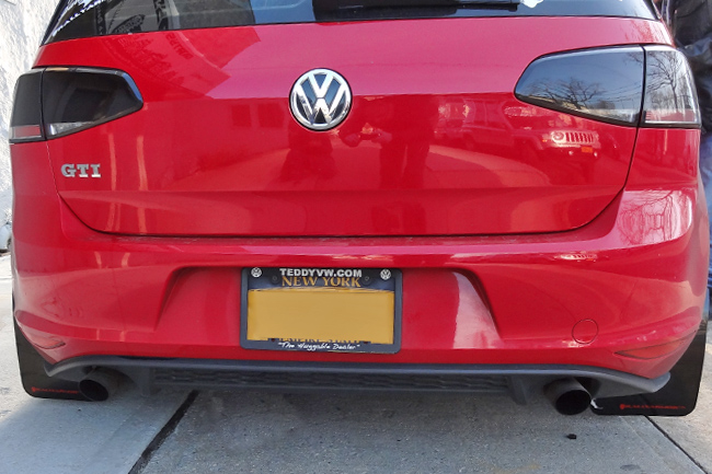 Rally Armor MudFlaps Black on MKVII Golf GTI Rally Armor MudFlaps Black on MKVII Golf GTI