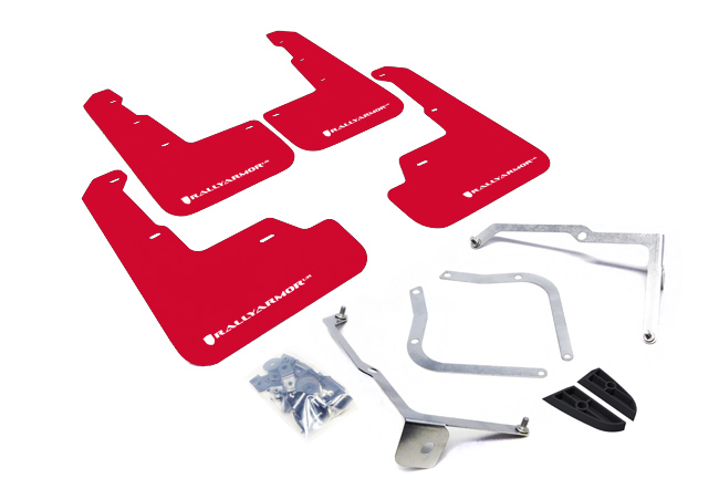 rally armor red mud flaps with white logo rally armor red mud flaps with white logo