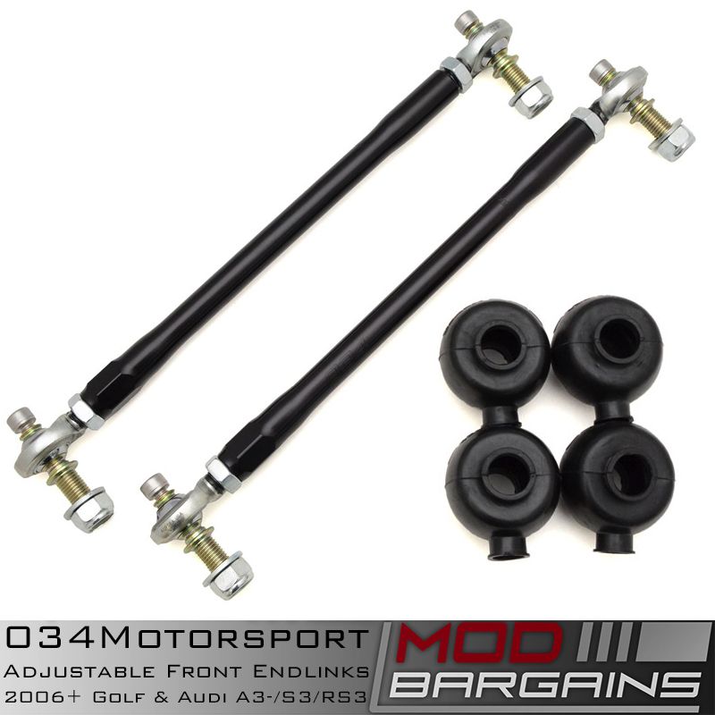 034Motorsport Adj. Front Swaybar Endlinks Mk6/7 Golf/GTI/R & 8P/8V Audi