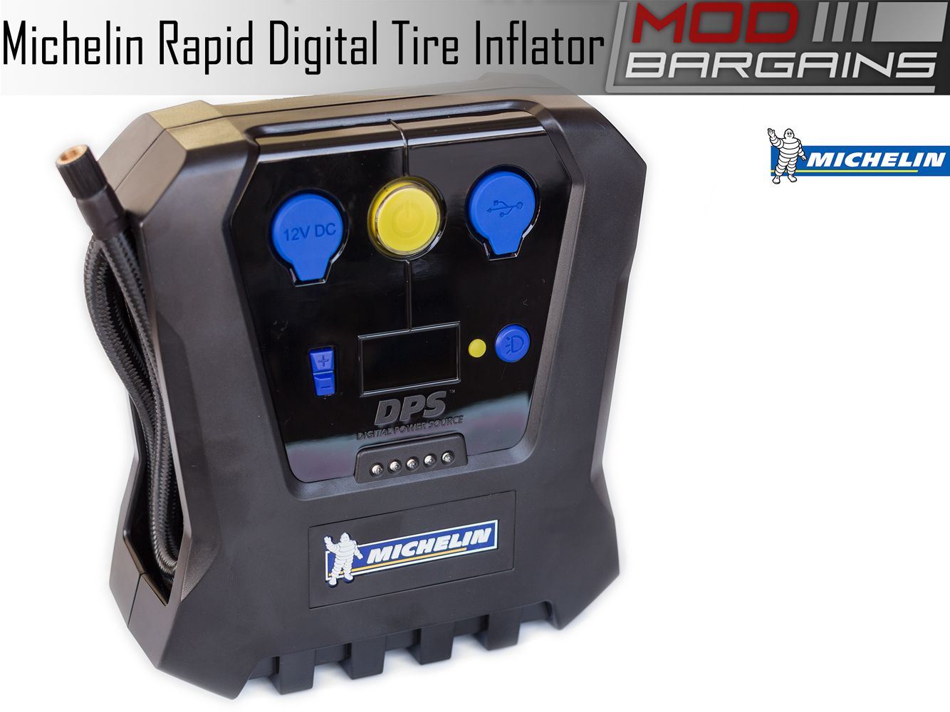 MICHELIN 12265 Digital High Power Tyre Inflator With USB Mobile