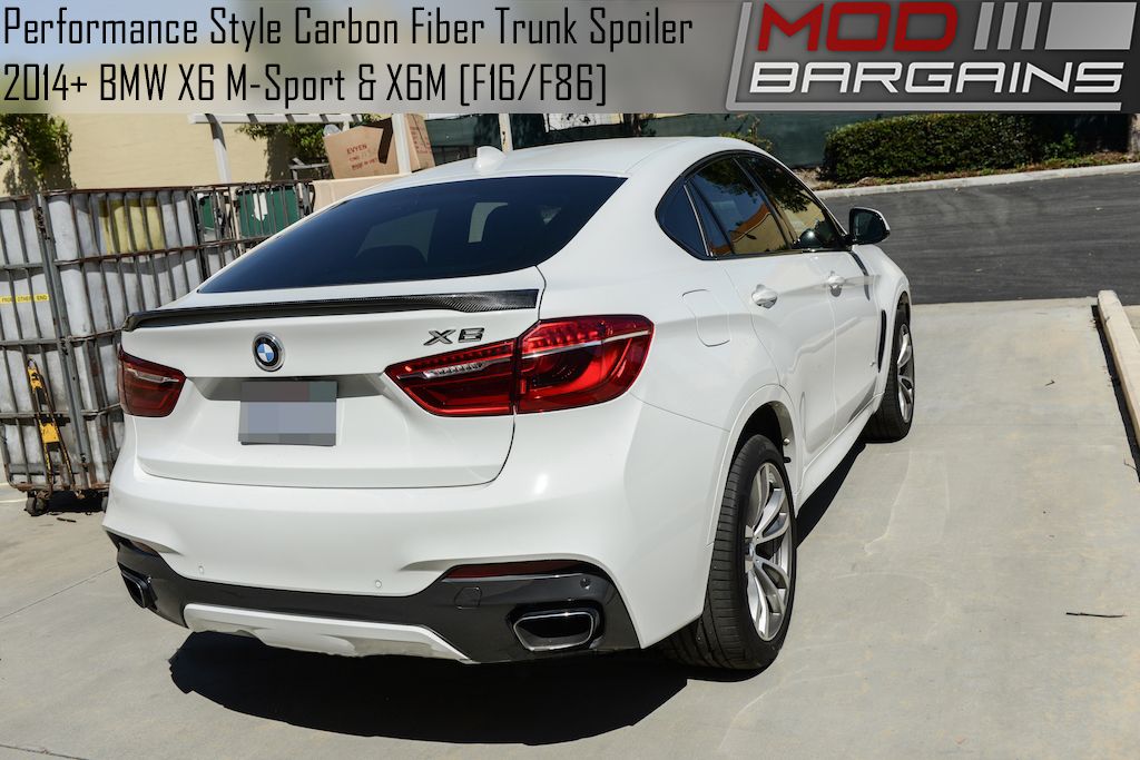 Carbon Fiber Performance Style Trunk Spoiler for BMW X6 ...