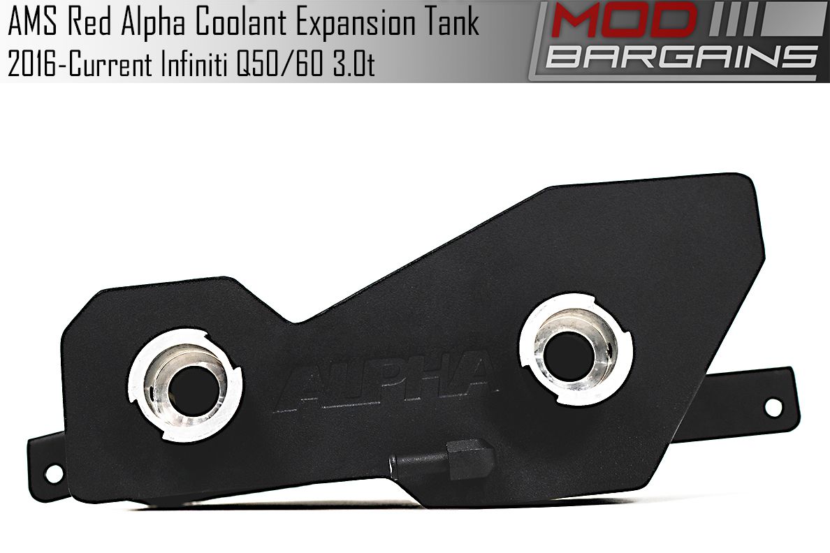 AMS Red Alpha Coolant Expansion Tank 2016+ Infiniti Q50/Q60 3.0t
