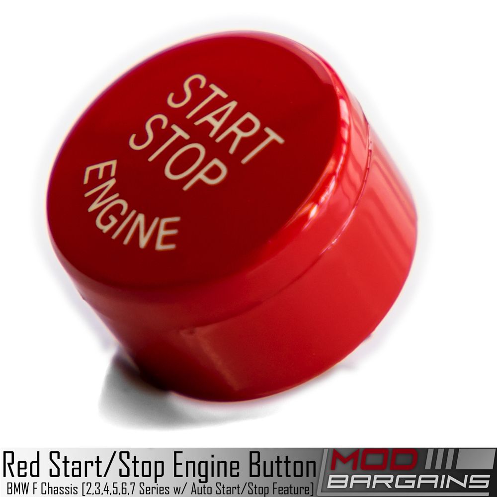 Ancher Red Engine Start Stop Switch Button Cover Decal Trim Fit for F Chassis F32 F12 F10 F26 G30 for G/F Chassis with Off 